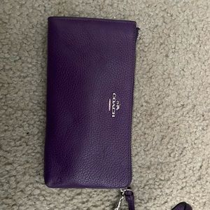 Purple Coach Clutch